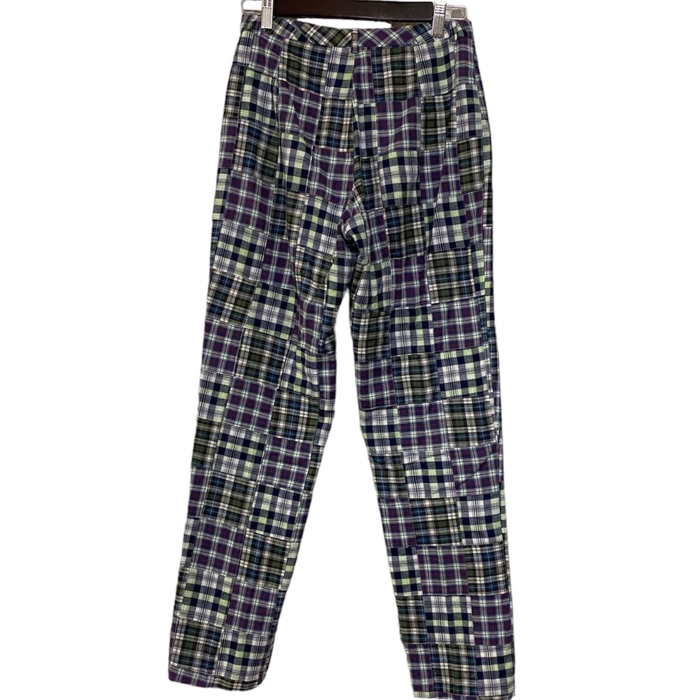 J Mclaughlin Madras Plaid Patchwork Pants - image 2